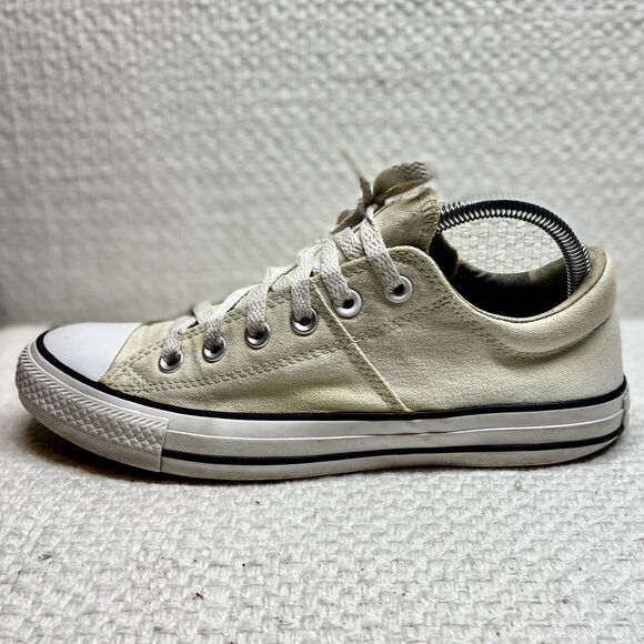 Converse Chuck Taylor All Star White Canvas/Woven Size 9 Great Traction Used - Picture 7 of 14